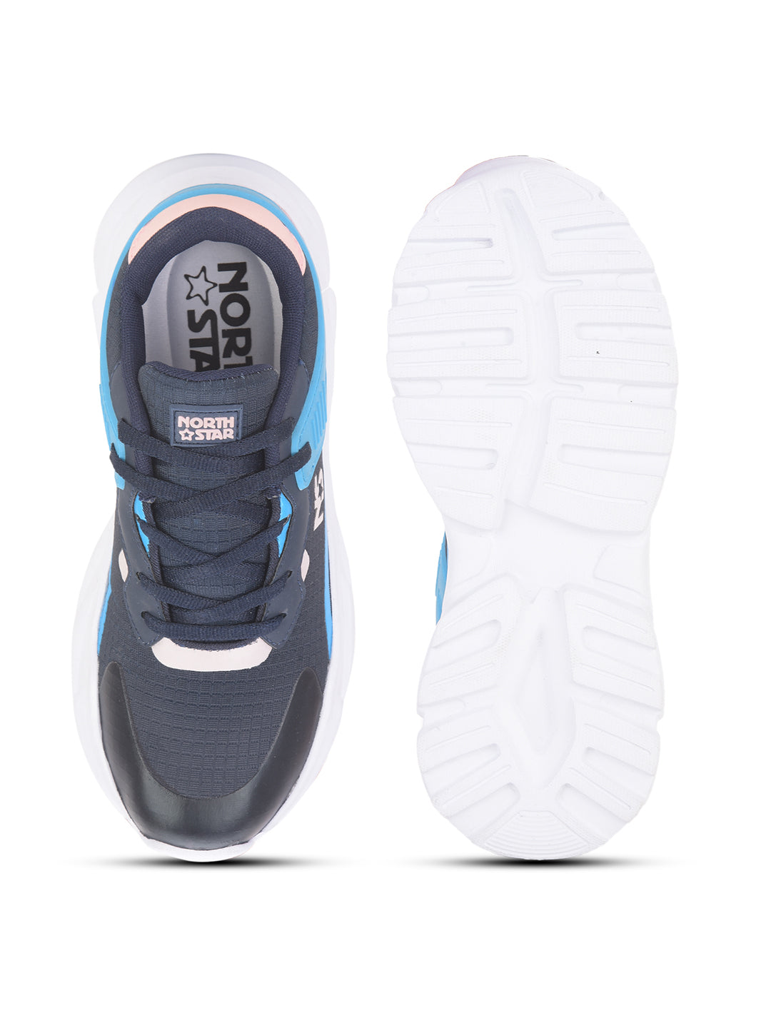 North Star Women's Navy Casual Lace-up Sneakers - Navy