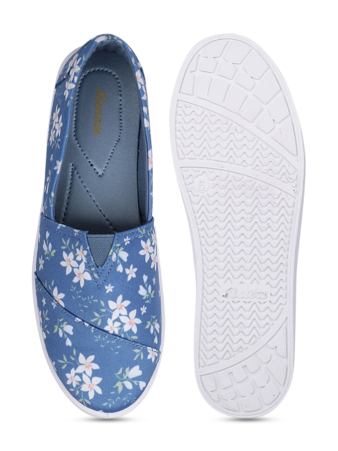 Bata Women's Blue Casual Slip-on Shoes - Blue