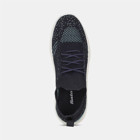 Bata Women Navy Blue Casual Slip-on Shoes