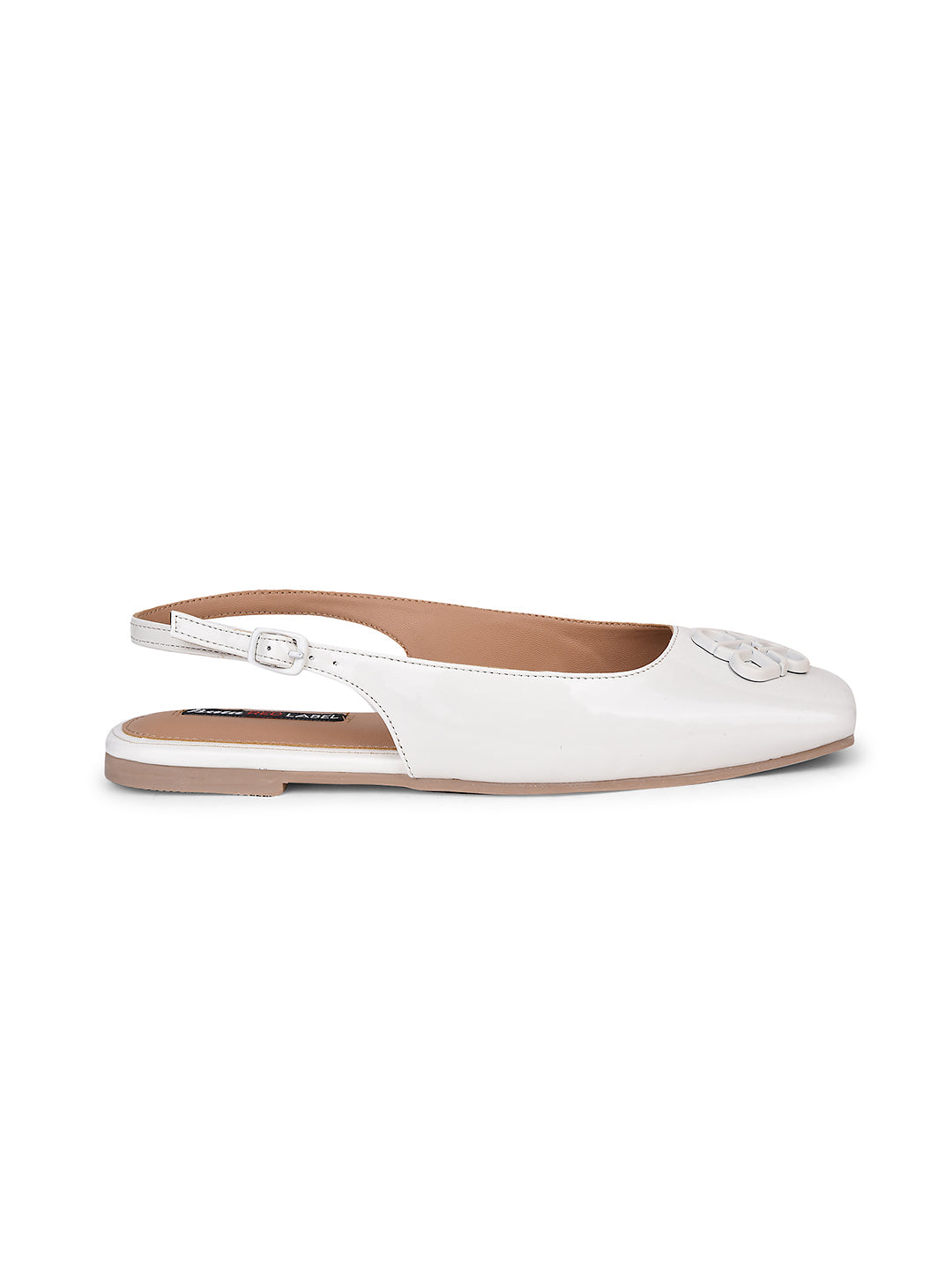 Bata Women White Slingback Flat Sandal - White - View 2