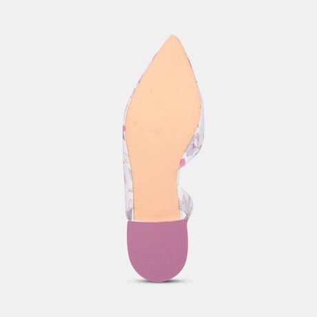 Bata Women Off White Pointed-Toe Block Heel Sandal