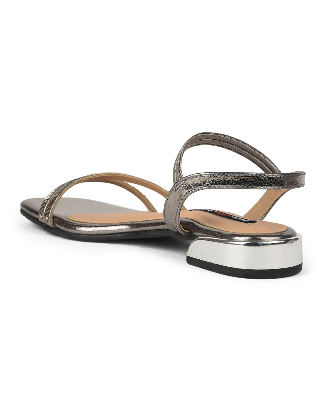 Bata Women Grey Casual Flat Sandal - Grey - View 3