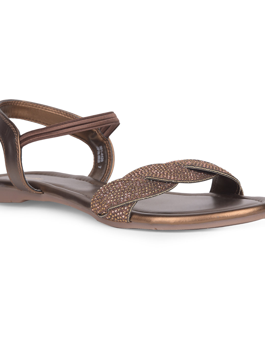 Bata Women Brown Casual Flat Sandal - Brown - View 5