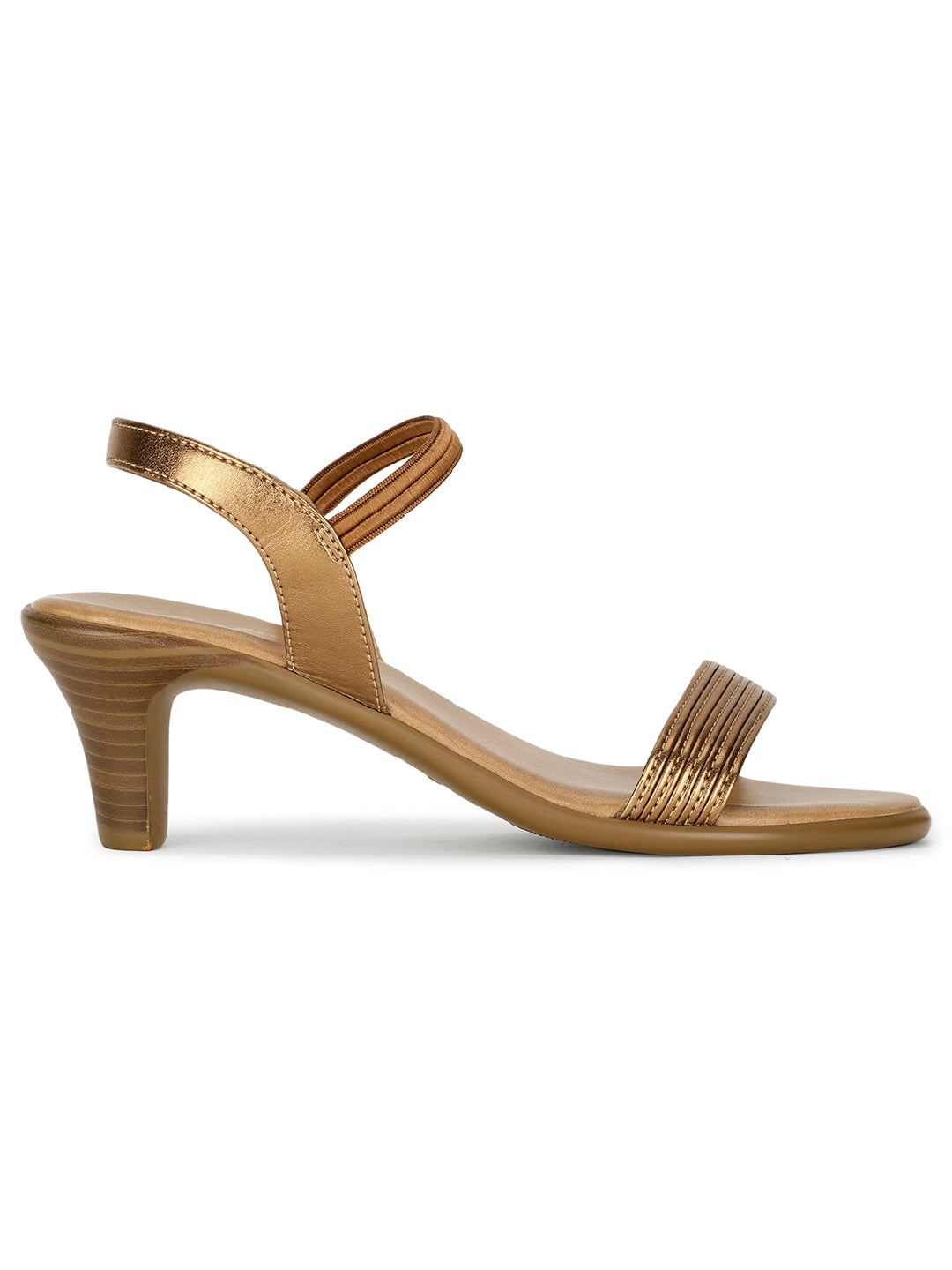 Bata Women Dark Brown Ankle Strap Block Heel Sandal - Dark Brown - View 2