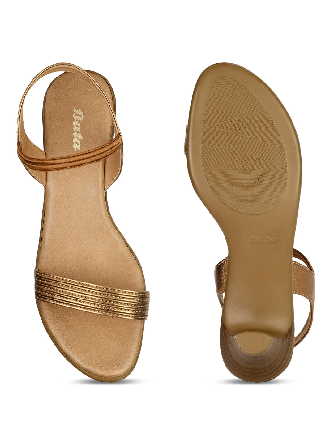 Bata Women Dark Brown Ankle Strap Block Heel Sandal - Dark Brown - View 4