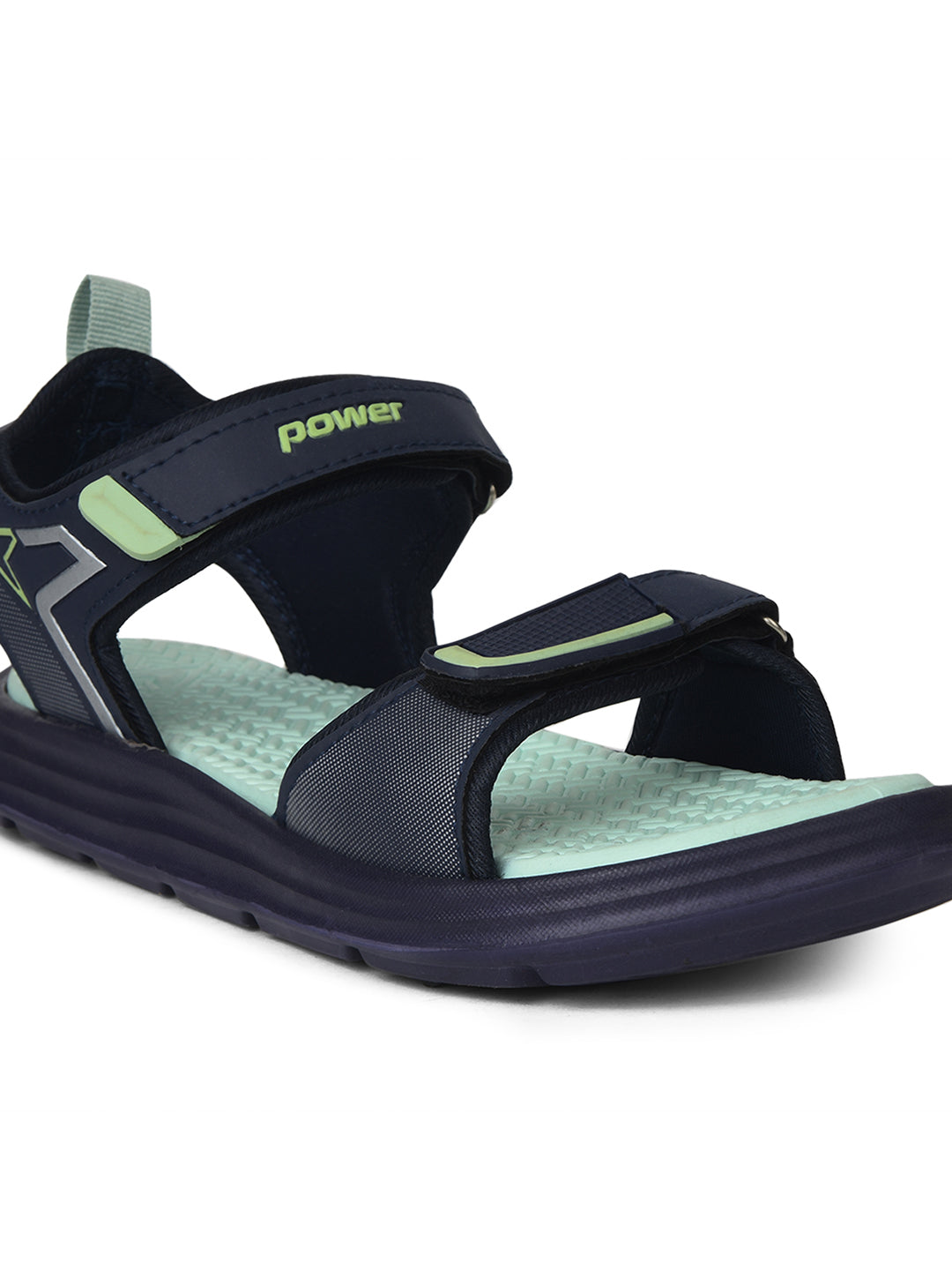 Power Women Green Velcro Strap Sporty Sandal - Green - View 5