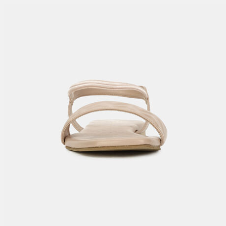 Bata Women Beige Casual Flat Sandal
