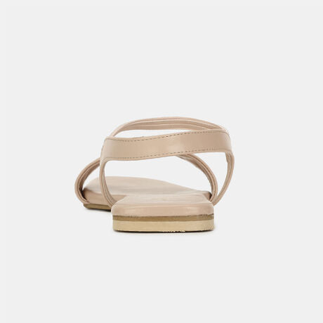 Bata Women Beige Casual Flat Sandal