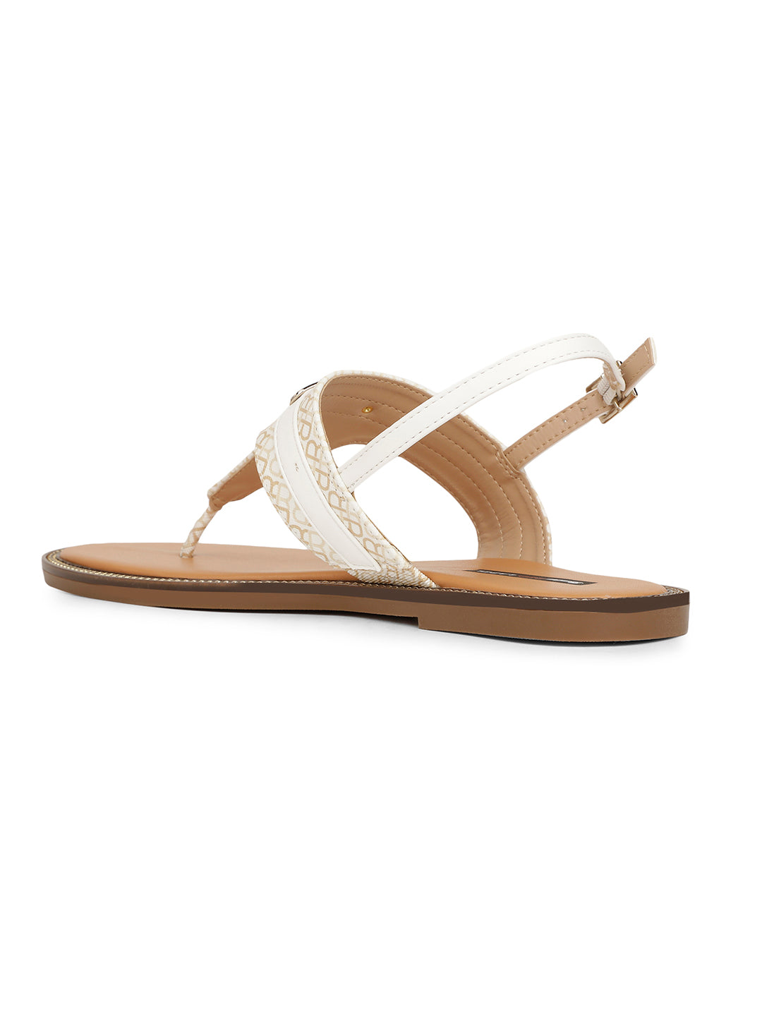 Bata Women Beige BackStrap Flat Sandal - Beige - View 3