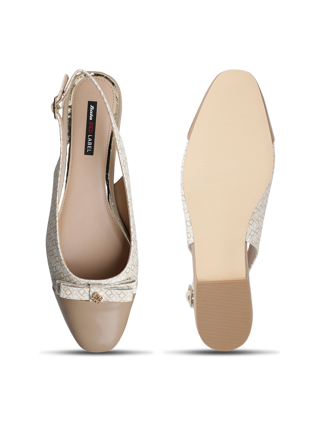 Bata Women Beige Pointed-Toe Slingback Flat Sandal - Beige - View 4