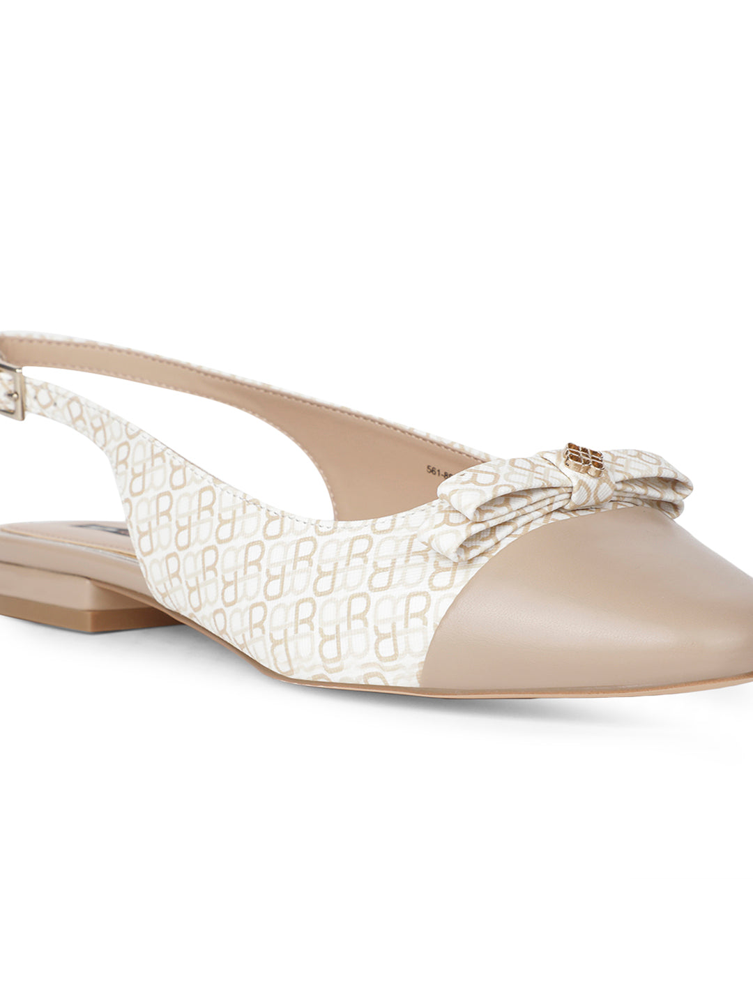 Bata Women Beige Pointed-Toe Slingback Flat Sandal - Beige - View 5
