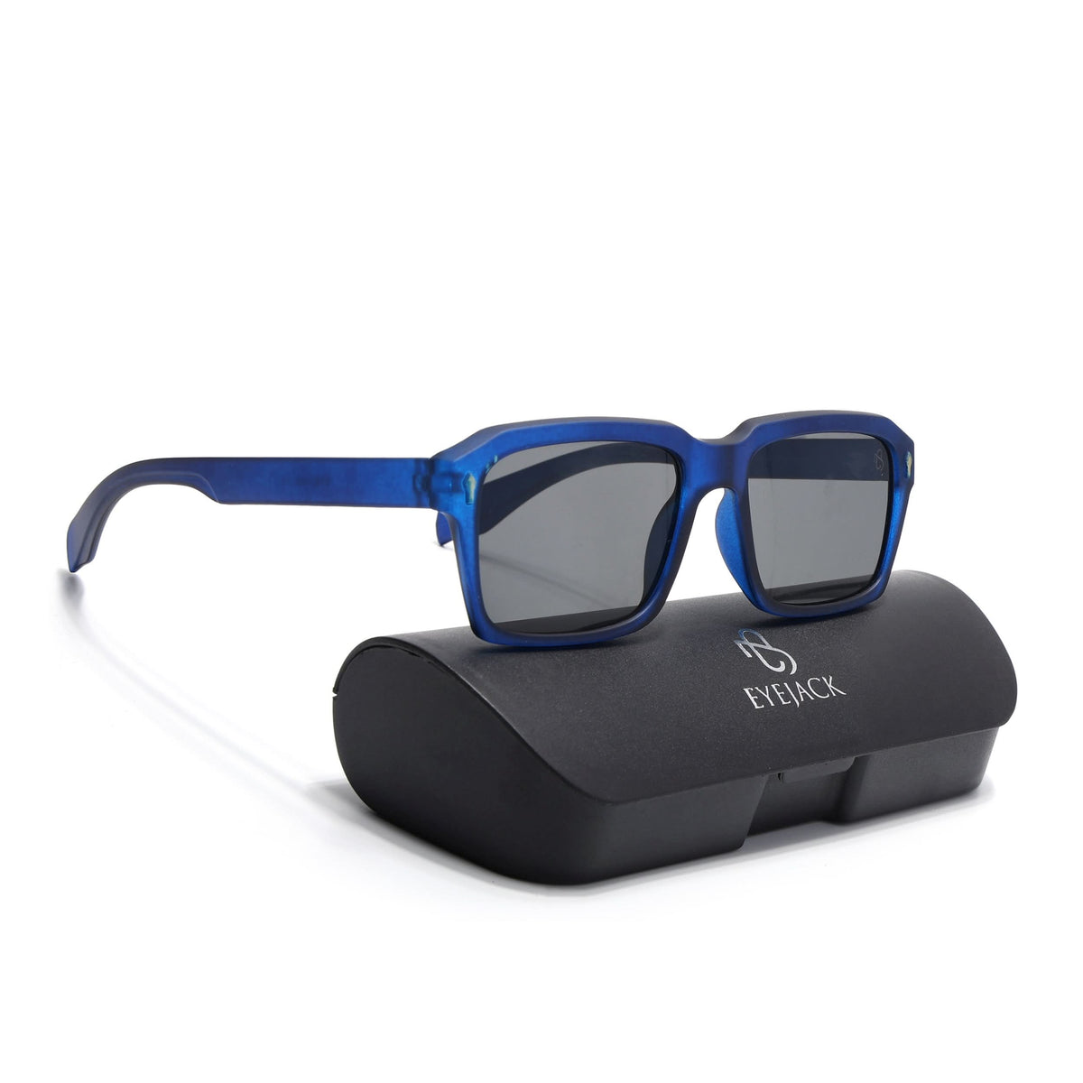 Eyejack Blue Wayfarer Sunglasses for Men and Women - Style 1042 - view 8