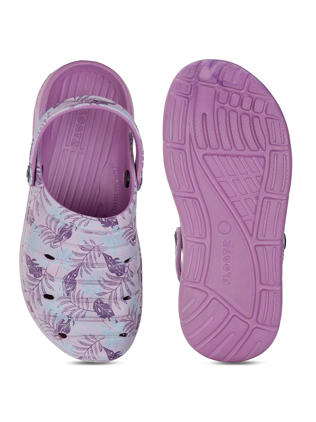 Floatz Women's Purple Casual Waterproof Clogs - Purple