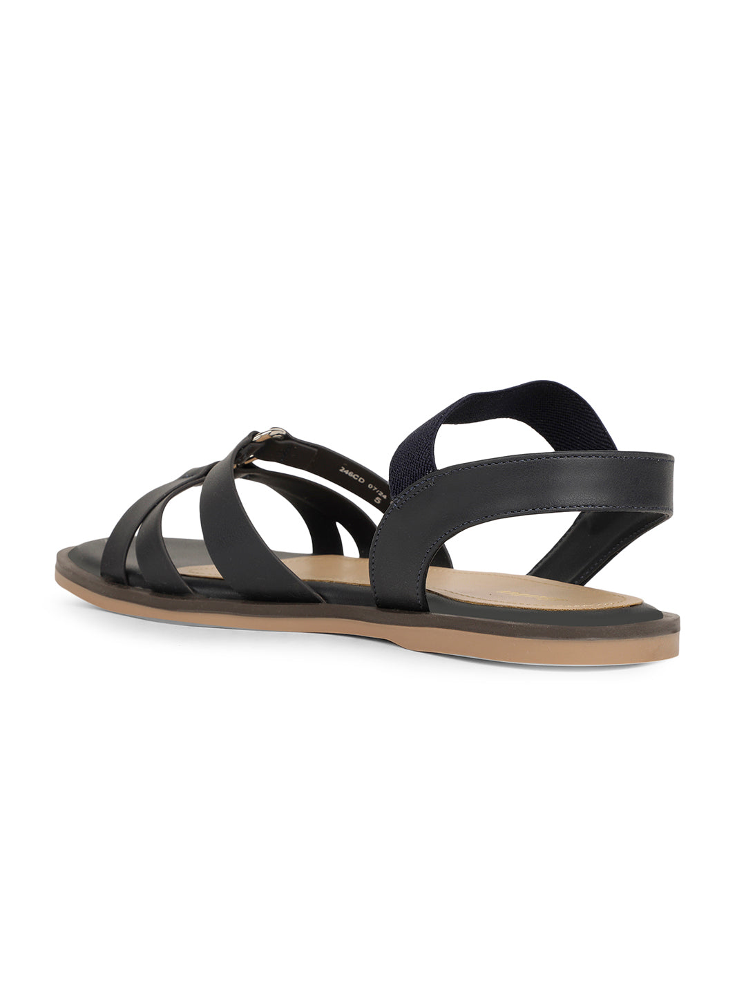 Bata Women Navy Blue Casual Flat Sandal - Navy Blue - View 3