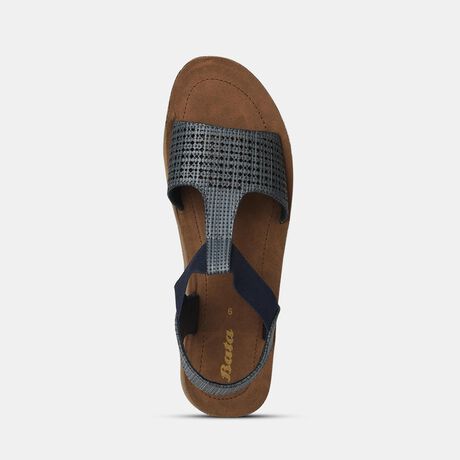 Bata Women Blue Casual Flat Sandal