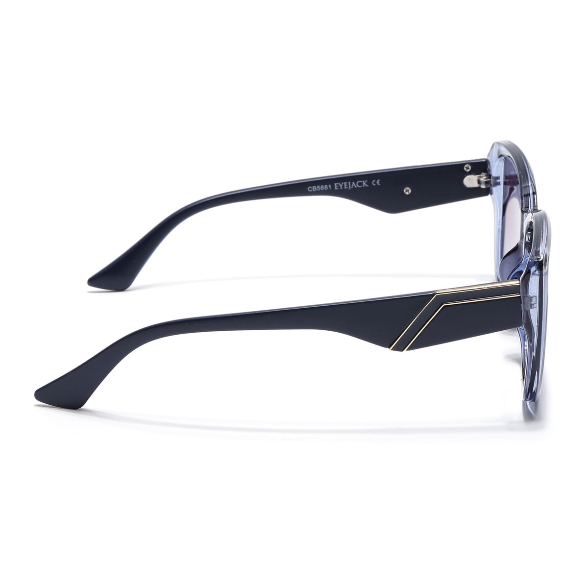 Eyejack Blue Cateye Sunglasses for Men and Women - Style 1263 - view 7