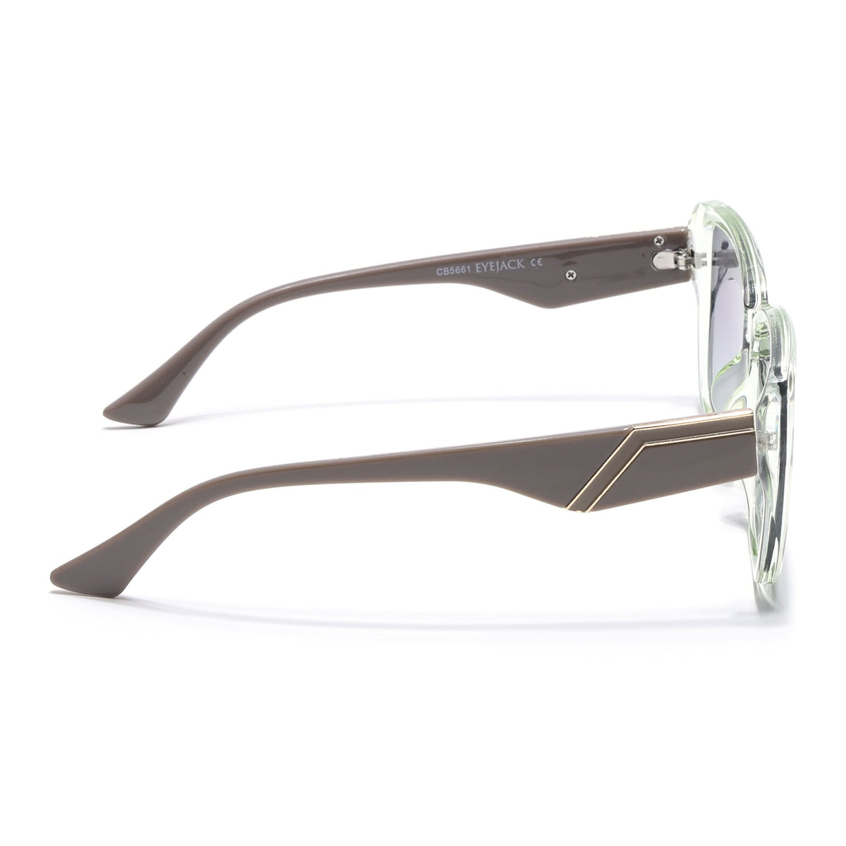 Eyejack Green Cateye Sunglasses for Men and Women - Style 1264 - view 6