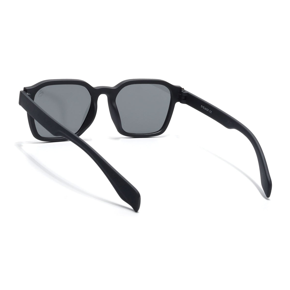 Eyejack Black Square Sunglasses for Men and Women - Style 1044 - view 5