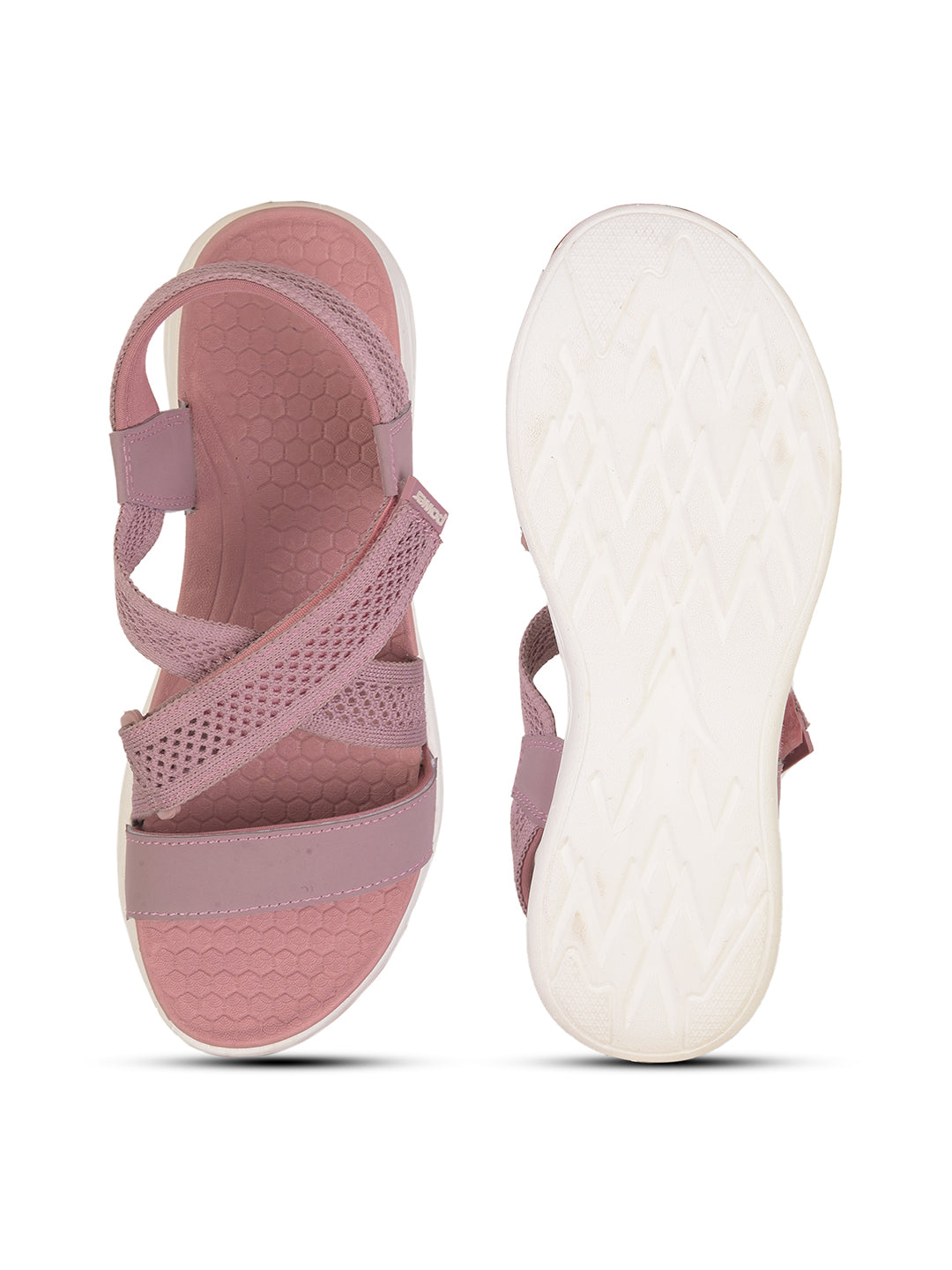 Power Women Pink Casual Cross-Strap Sandal - Pink - View 4