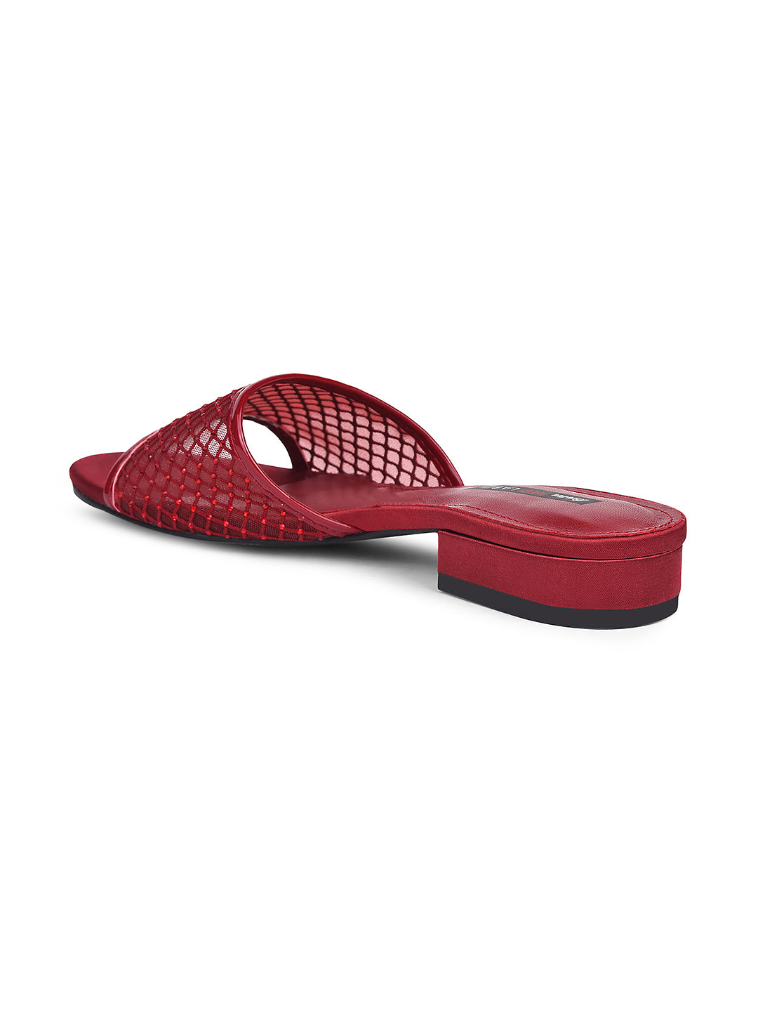 Bata Women Maroon Block Heel Mule Sandal - Maroon - View 3