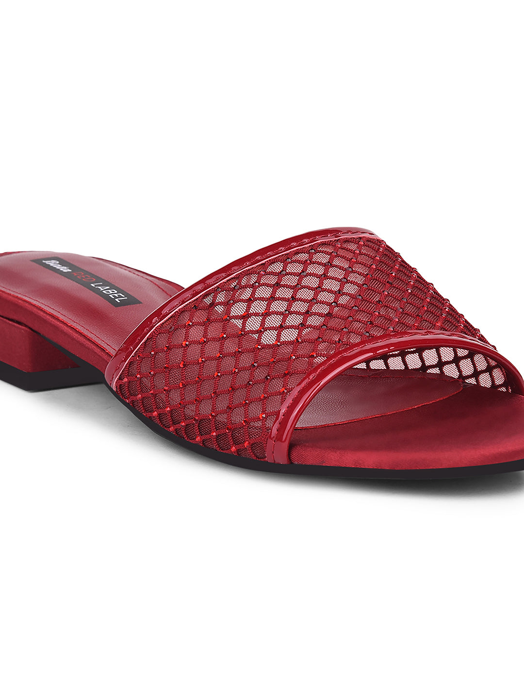 Bata Women Maroon Block Heel Mule Sandal - Maroon - View 5