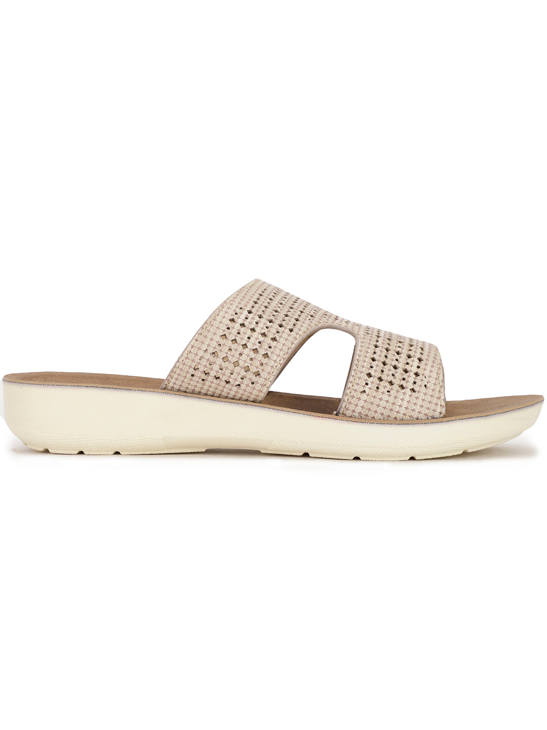 Bata Women's Natural Wedge Heel Mule Sandals - Natural