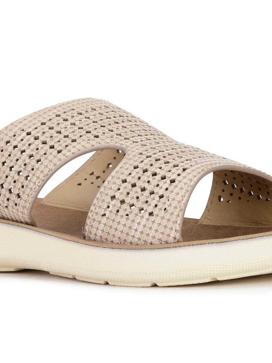 Bata Women's Natural Wedge Heel Mule Sandals - Natural