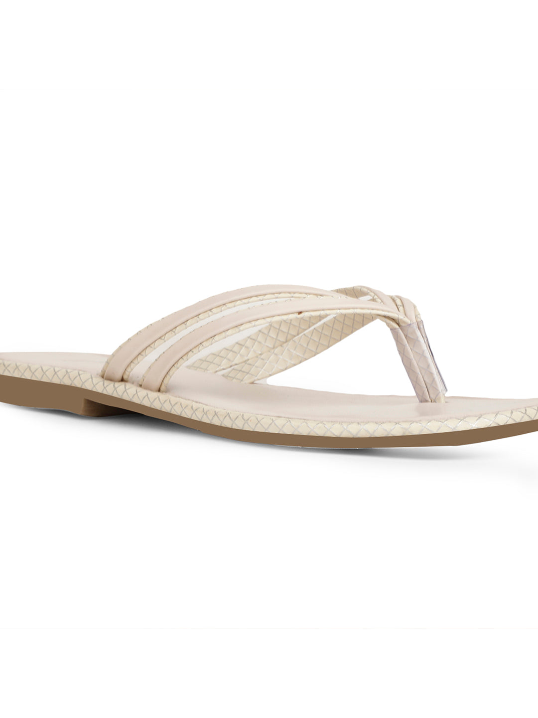 Bata Women Off White Casual Thong Flats - Off White - View 5