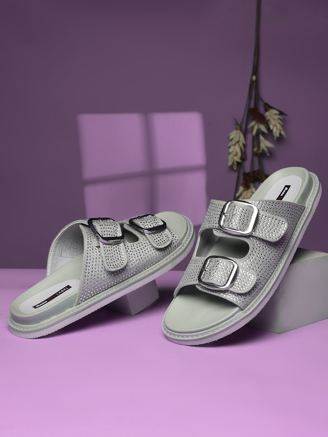 Bata Women Grey Casual Slide Sandal - Grey - View 6