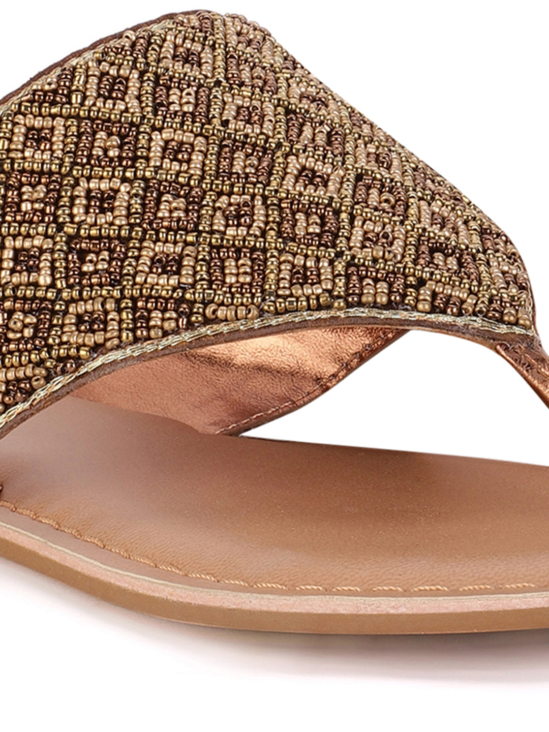 Marie Claire Women Tan Casual Thong Flats - Tan - View 5