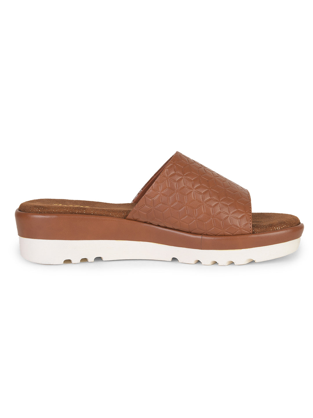Bata Women's Tan Wedge Heel Mule Sandals - Tan