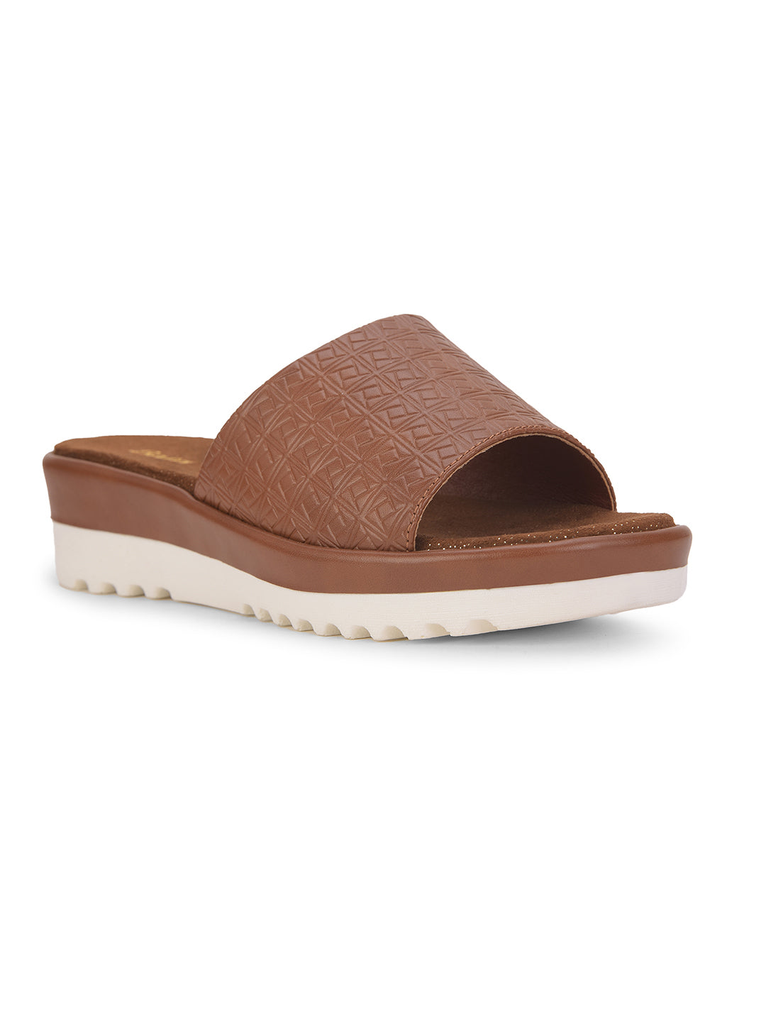 Bata Women's Brown Wedge Heel Mule Sandals - Brown