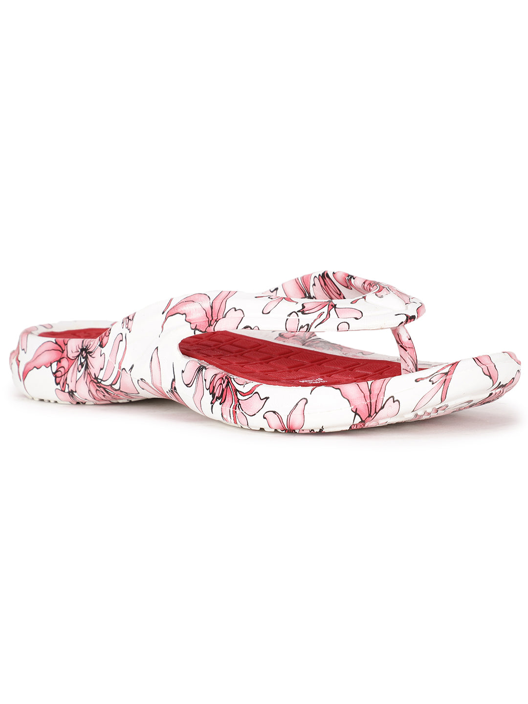 Bata Women Red Casual Flip-Flop - Red - View 1