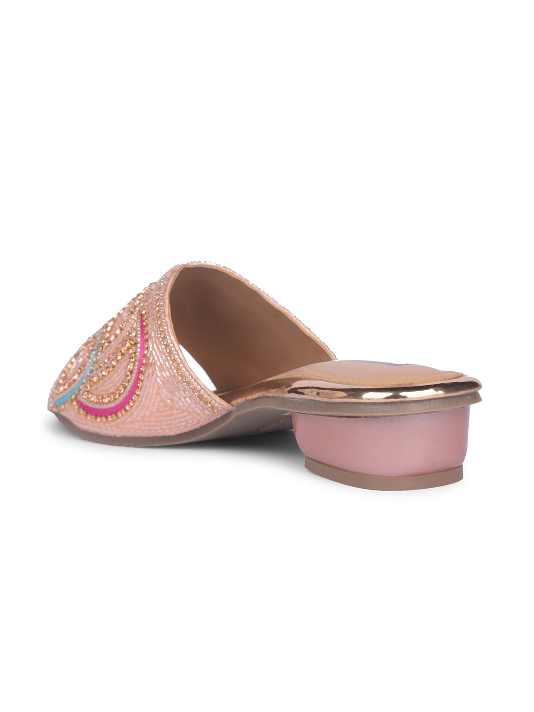 Bata Women Pink Block Heel Mule Sandal - Pink - View 3