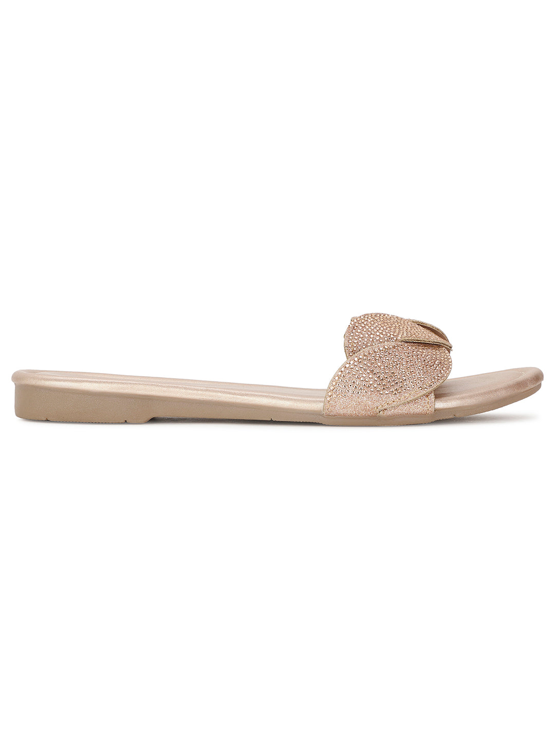 Bata Women Rose Gold Casual Mule Flats - Rose Gold - View 2