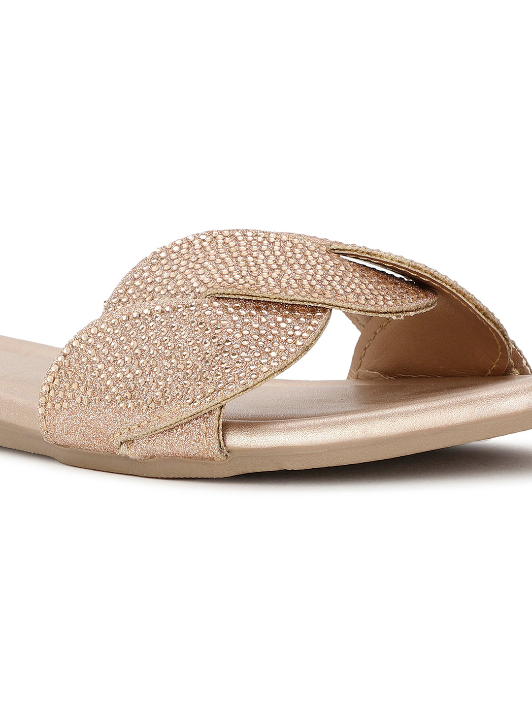 Bata Women Rose Gold Casual Mule Flats - Rose Gold - View 5