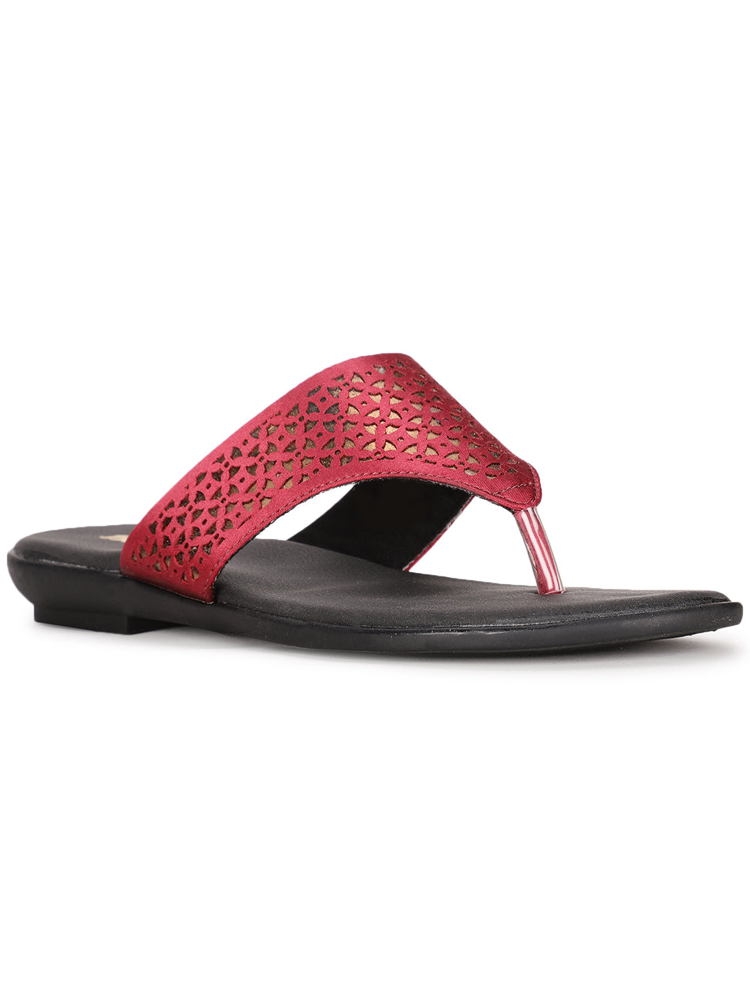 Bata Women's Red Casual Thong Flats - Red