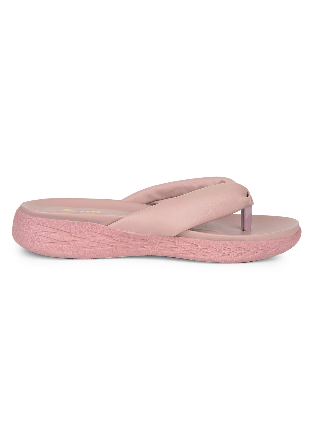 Bata Women Pink Wedge Heel Thong Sandal - Pink - View 2
