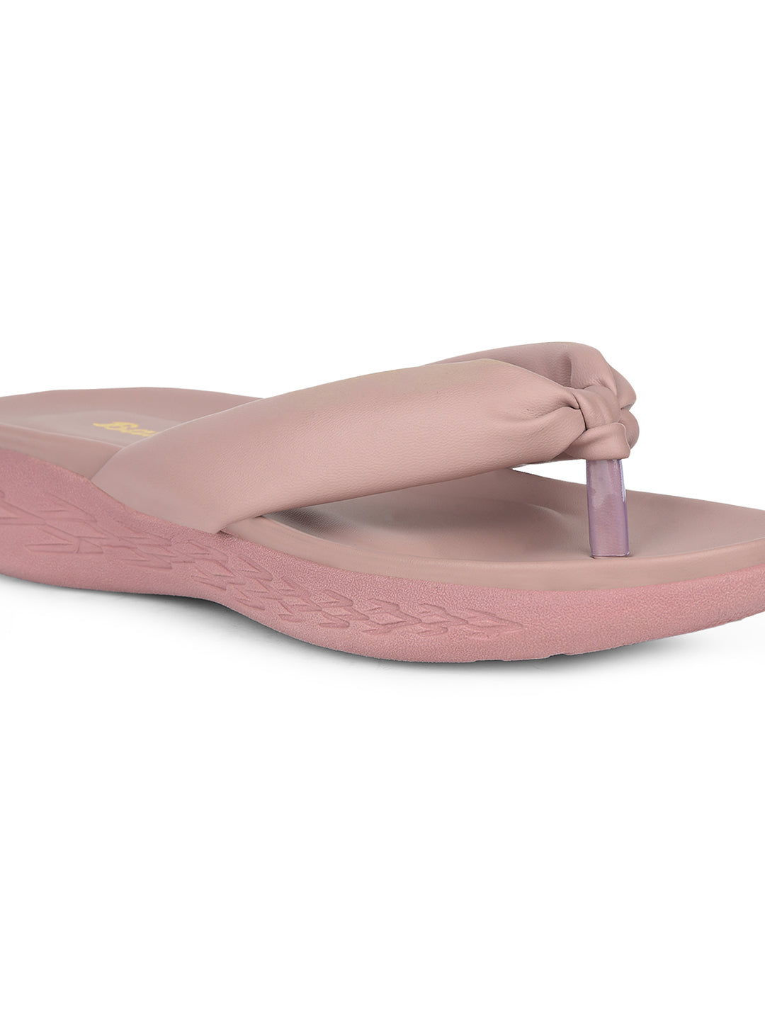 Bata Women Pink Wedge Heel Thong Sandal - Pink - View 5