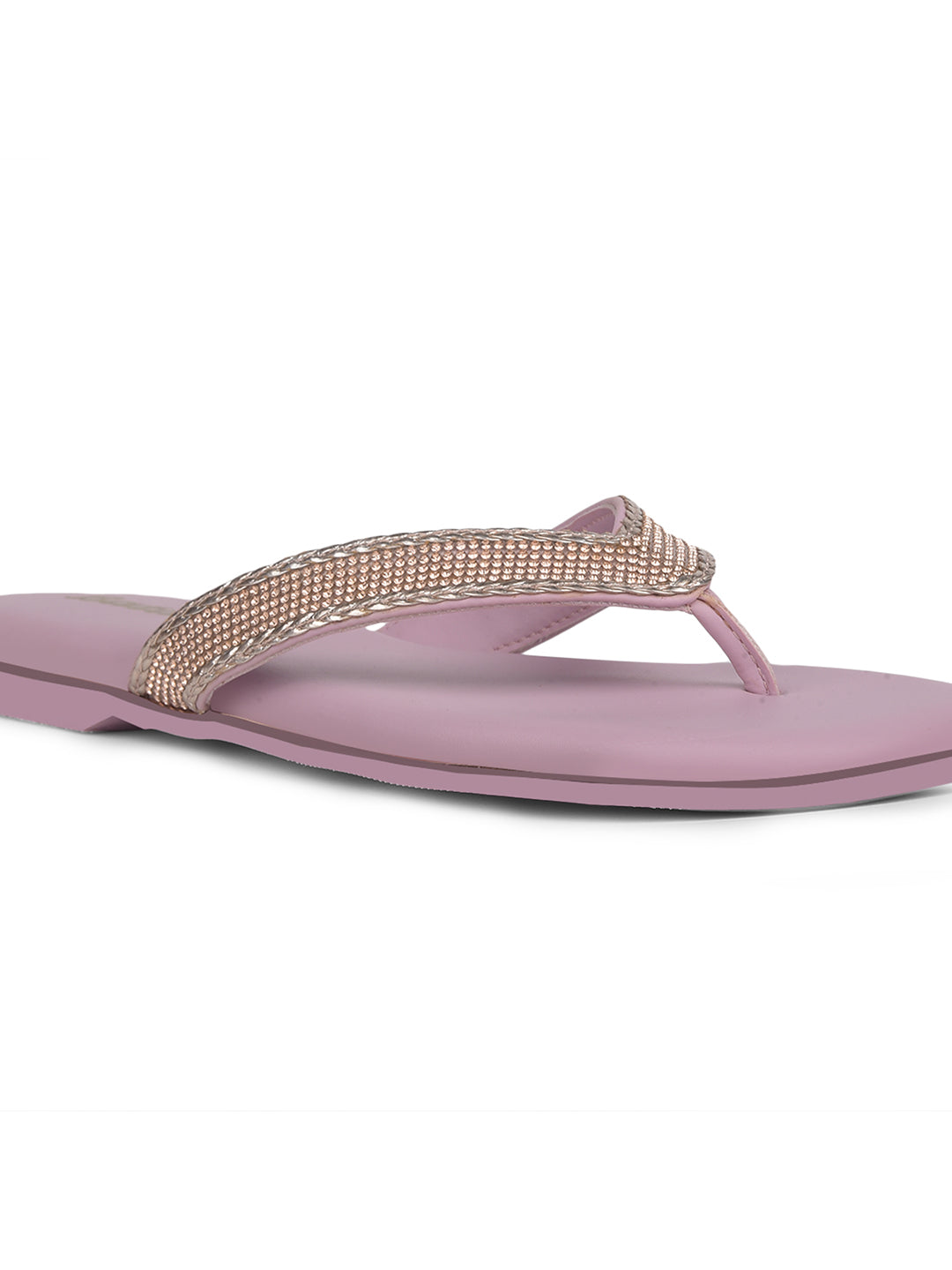 Bata Women Pink Casual Thong Flats - Pink - View 5