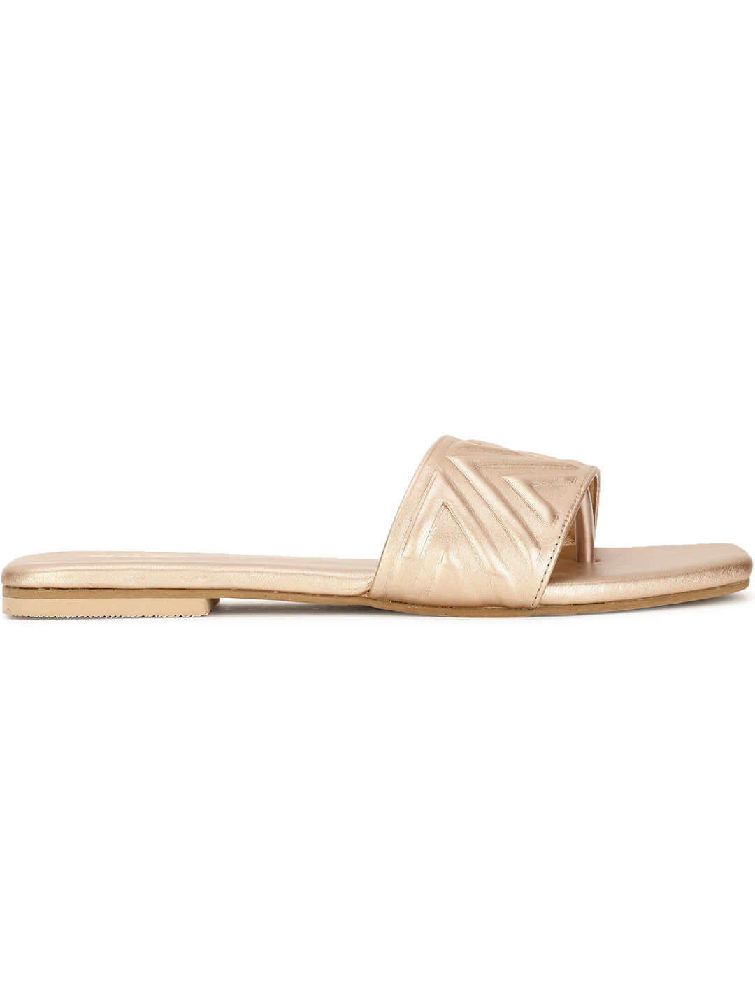 Bata Women Rose Gold Casual Mule Flats - Rose Gold - View 2