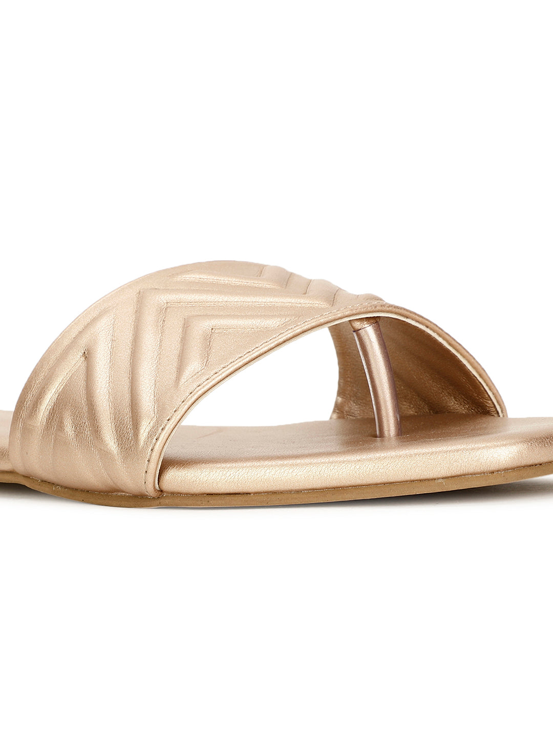 Bata Women Rose Gold Casual Mule Flats - Rose Gold - View 5