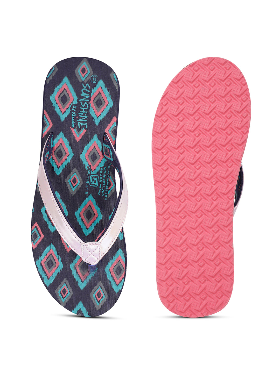 Bata Women Pink Casual Flip-Flop - Pink - View 4