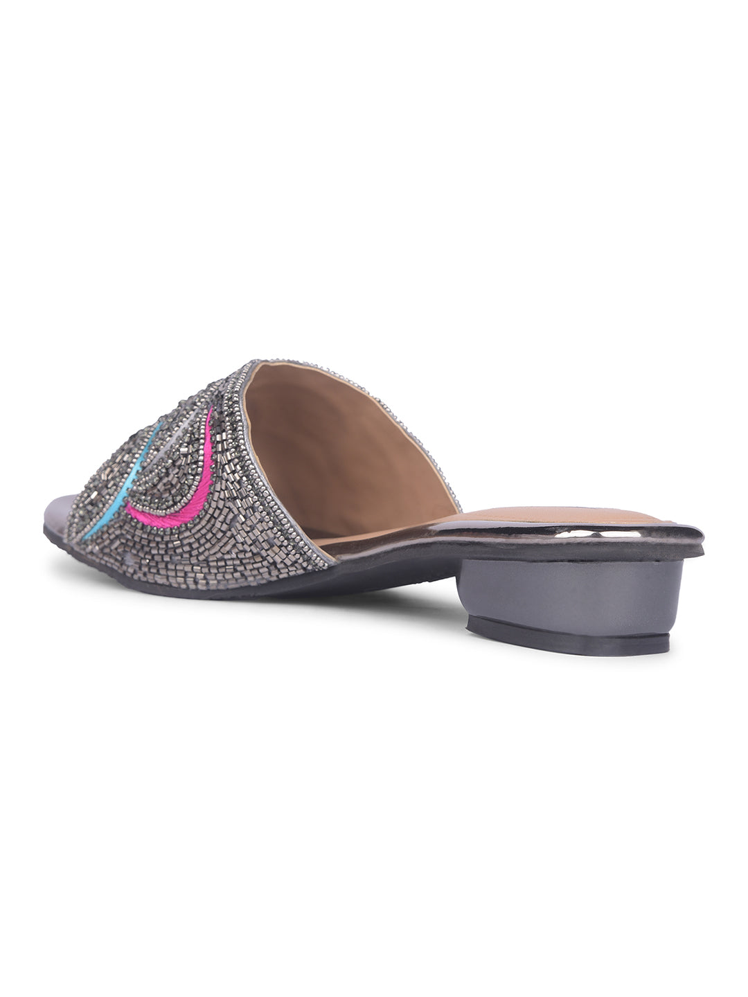 Bata Women Black Block Heel Mule Sandal - Black - View 3