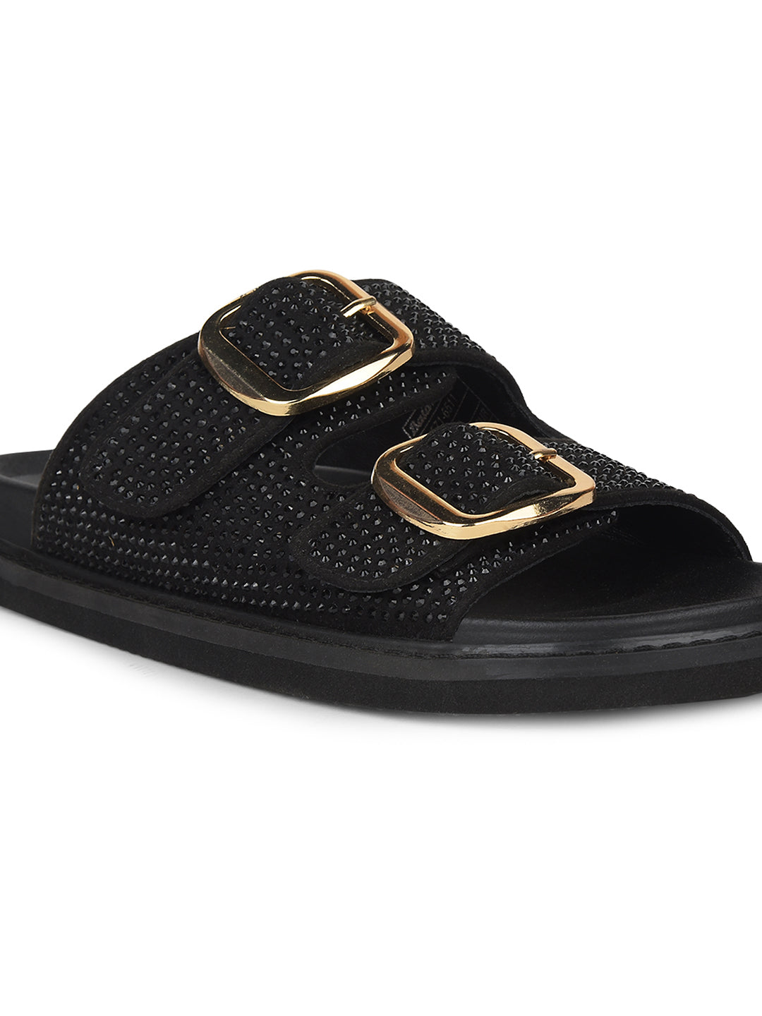 Bata Women Black Casual Slide Sandal - Black - View 5