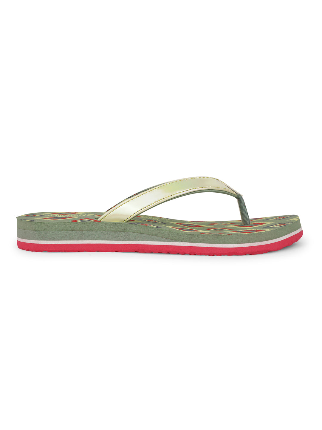 Bata Women Light Green Casual Flip-Flop - Light Green - View 2