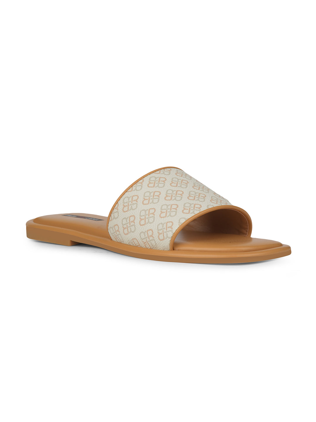 Bata Women Beige Casual Mule Flats - Beige - View 1