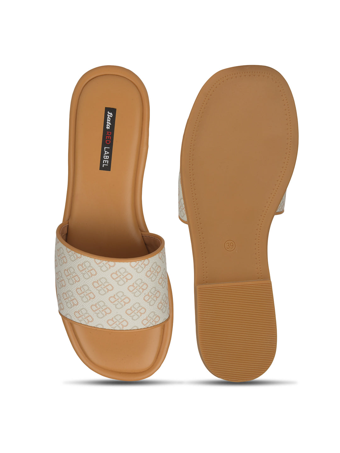 Bata Women Beige Casual Mule Flats - Beige - View 4