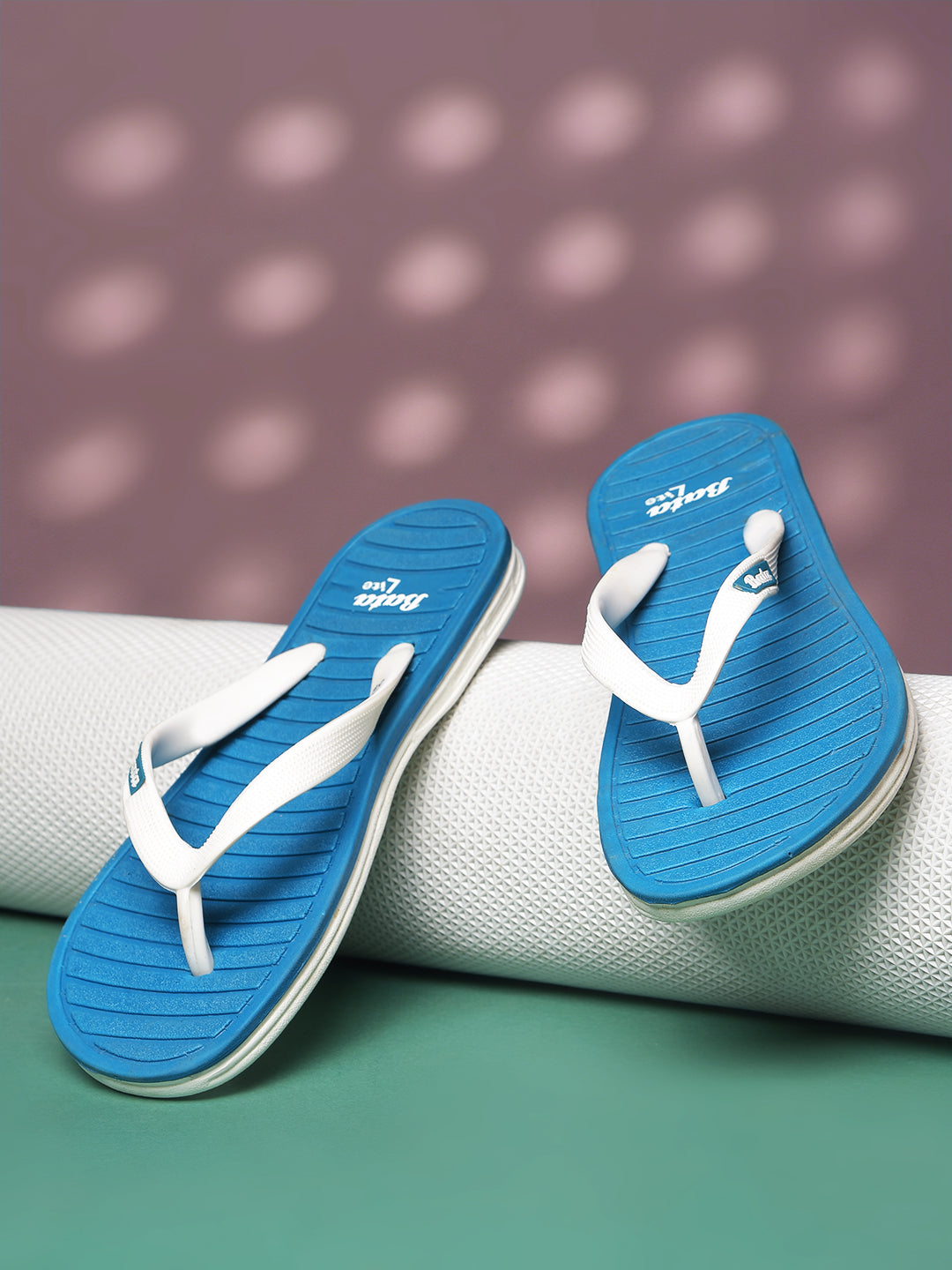 Bata Women's Blue Casual Flip-Flops - Blue