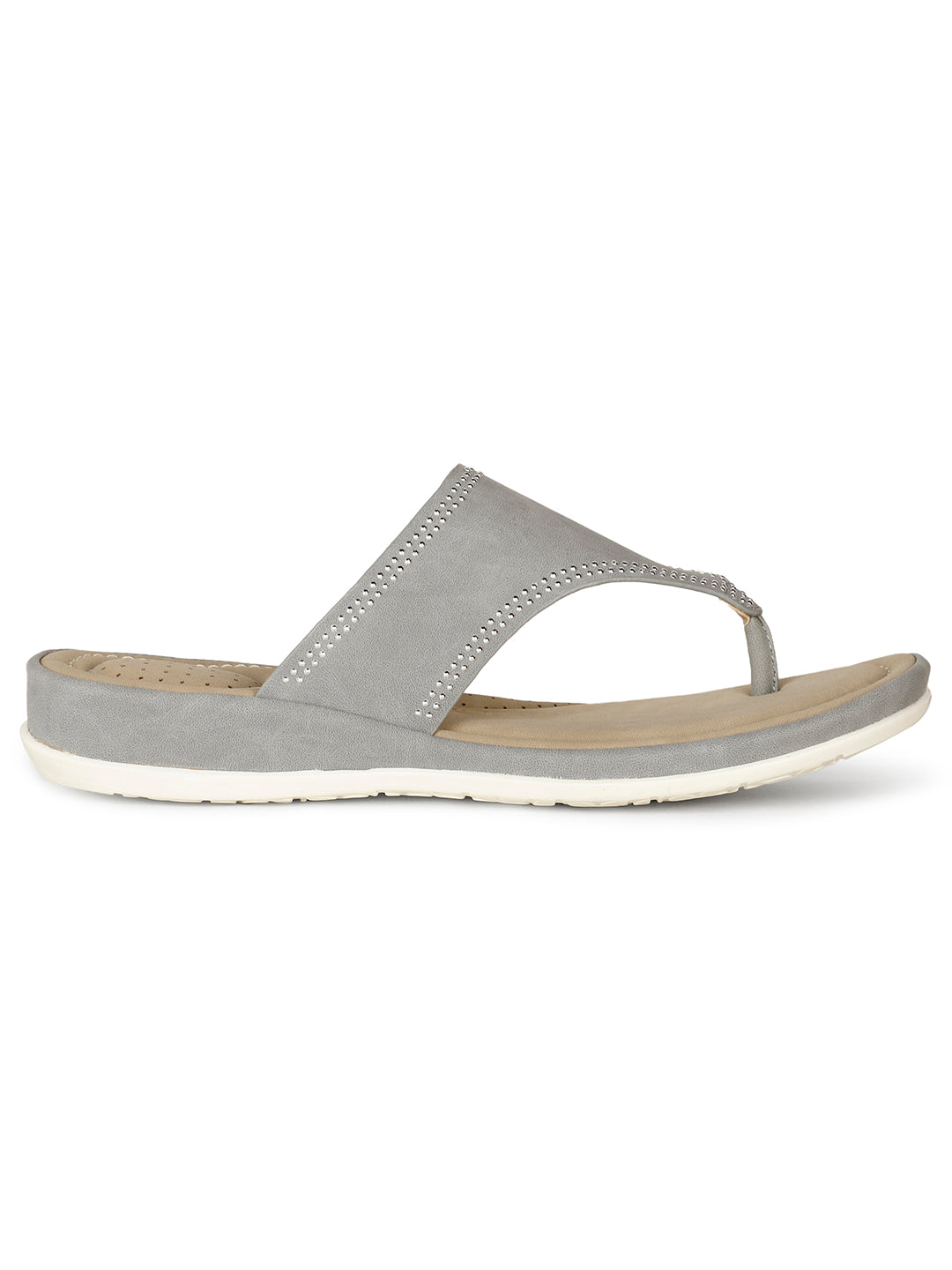 Bata Comfit Women's Light Blue Casual Thong Sandals - Light Blue